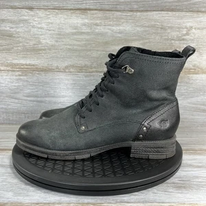 Botines Born para mujer de cuero negro con cordones talla 8,5 - Imagen 1 de 8