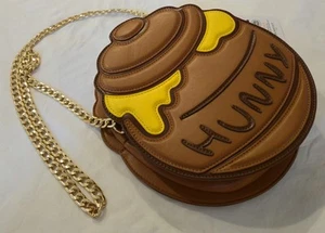 Disney Winnie the Pooh Honey Pot Crossbody Bag Purse 11"x 8” By Skinny Dip NEW - Picture 1 of 9