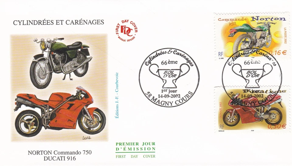 FRANCE 2002 FDC CYLINDERS AND COVERS YT 3511 TO 3516 - Image 1 of 1