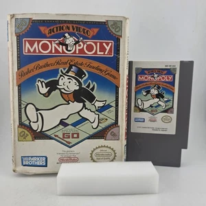 Monopoly Nintendo NES Spiel mit Box - Nachweis getestet und gereinigt Cartridge - Bild 1 von 17