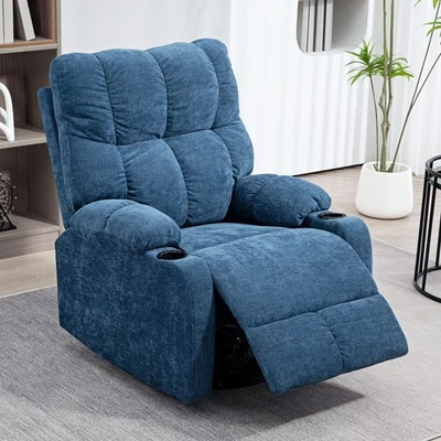 HOMCOM Relaxsessel Drehbar Fernsehsessel mit Liegefunktion, Schaukelfunktion - Bild 1 von 4