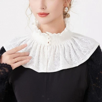 Colletto finto decorativo, elegante e rimovibile, per maglioni, camicette e - Immagine 1 di 4