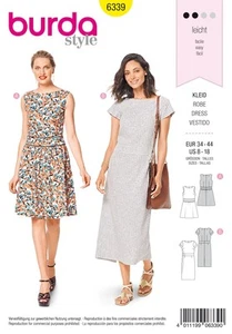 Burda Style Misses Dress Sewing Pattern for Stylish Creations B6339 - Picture 1 of 2