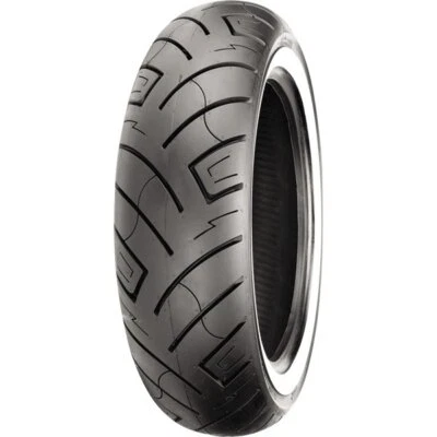 Shinko - 130/70-18 - 777 Heavy Duty Whitewall Front Cruiser Motorcycle Tire Foto 1 de 4