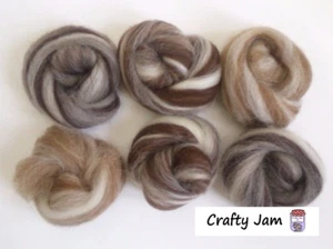 Needle Felting Blended Natural Collection Ideal for Animal Projects Felting Wool - Picture 1 of 4