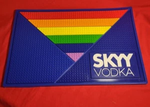 Skyy Vodka Gay Pride / Rainbow Triangle Rubber Bar Spill Mat - New! - Picture 1 of 5