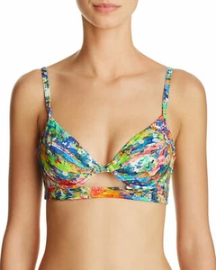 NWT NEW Paul Smith Watercolor Underwire Keyhole Swimsuit Bikini Top L MSRP $125 - Picture 1 of 2