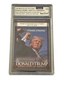 Donald Trump 2024 Assassination Attempt MAGA Trading Card - Special Edition MINT - Picture 1 of 5