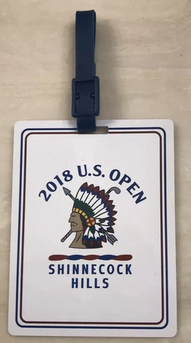 Shinnecock Hills 2018 US Open Golf bag tag 4.25” inch Plastic Brooks  Koepka Cover