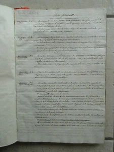 MS de droit vers 1830 : ACTES, DROITS, ORDONNANCES, LOIS, ARRÊTS... - Imagen 1 de 12