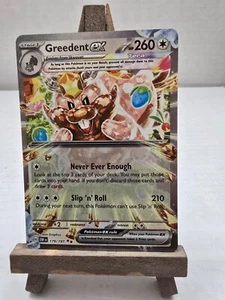 Pokémon Greedent ex - 179/197 Scarlet & Violet Obsidian Flames - Double Rare - Picture 1 of 3