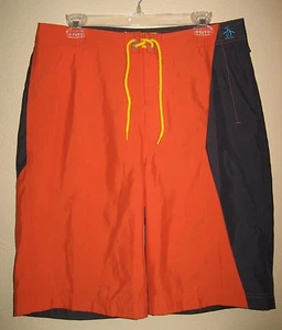 Neu Pinguin orange & anthrazit Herren sportliche Boardshorts Größe 34 neu ohne Etikett - Bild 1 von 8