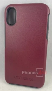 Otterbox Symmetry Series Case for  iPhone Xr (ONLY)- Fine Port (Red/Grey) - Picture 1 of 7
