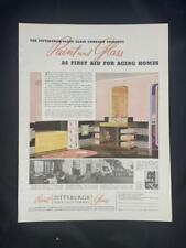 Magazine Ad* - 1936 - Pittsburgh Plate Glass Co. - bathroom
