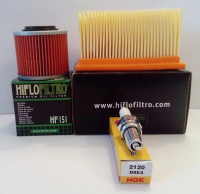 Kit de servicio para filtros BMW F650GS/DAKAR (2000 a 08/2003) y bujía NGK Foto 1 de 4
