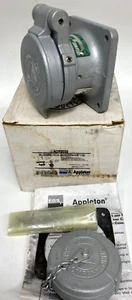 APPLETON ADR3033 30Amp 3Pole 3Wire 600V Style 1 Pin/Sleeve Receptacle NEMA4X - Picture 1 of 16