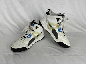 Puma Backcourt Mid Top Retro Basketball White Sneakers Shoes Gym Training Sz 9US - Picture 1 of 15
