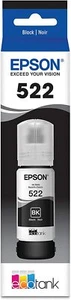 Botella de tinta de alto rendimiento genuina Epson 522 color negro para ET-2720 ET-4700 ET-2400 - Imagen 1 de 4