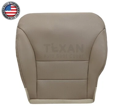 Driver Bottom Perforated Leather Seat Cover Tan For 2005 2006 2007 Honda CRV SE - Image 1 of 4