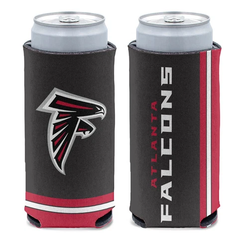 New NFL Atlanta Falcons Football Licensed Slim Can Cooler Drink Cooler Cover