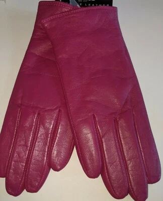 Guantes forrados Fownes cálidos de lana, mezcla de cachemir*. Fucsia, grande Foto 1 de 4