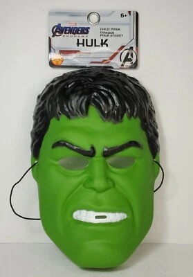 The Incredible Hulk Children's Mask Halloween Plastic Marvel Avengers Superhero  - Image 1 of 2