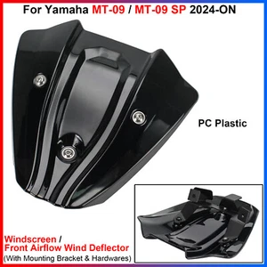 For Yamaha MT-09/MT-09 SP 2024-ON - 1 Set PC Plastic Windshield / Wind Deflector - Picture 1 of 18