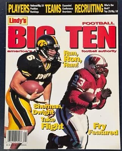 1997 NEWSSTAND LINDY'S BIG TEN FOOTBALL MAGAZIN RON DAYNE SHERMAN IOWA WISCONSI - Bild 1 von 2
