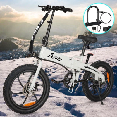 Bicicleta eléctrica plegable Axiniu E-bike 20" 850W 36V Fat Tire bicicleta de ciudad para adultos Foto 1 de 4