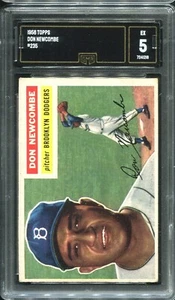 1956 Topps #235 Don Newcombe Brooklyn Dodgers - GMA 5 Ex - Bild 1 von 2