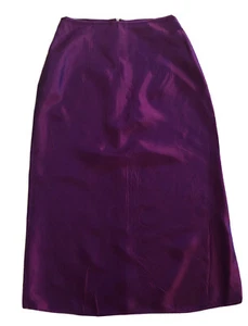 Vtg Jessica McClintock Gunne Sax Millennium Y2k Iridescent Midi Skirt 5 Purple - Picture 1 of 7