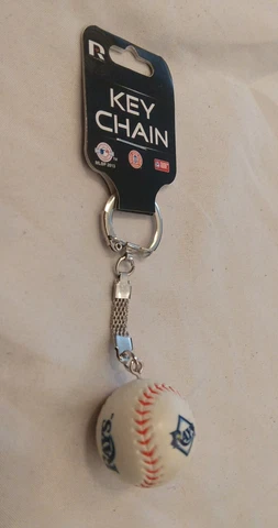Tampa Bay Rays MLB Baseball Ball Key Chain Cover