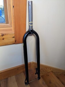 Soma MTB Straight 465mm Disc Fork QR 27.5"/26” 1-1/8" Tange Infinity CrMo Black