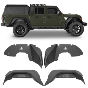 Fit Jeep Gladiator JT 2020-2025 Pickup Steel Front & Rear Inner Fender Liners - Picture 1 of 16