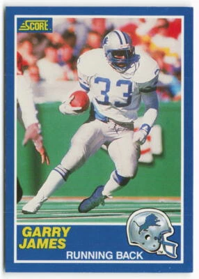 1989 Garry James Score - Detroit Lions - Image 1 of 2