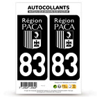 2 83 Var License Plate Stickers - PACA Bi-ton