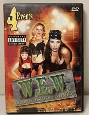 Wew Women's Extreme Wrestling Vol 1-4 2 Double Sided Disc Set (Tested)