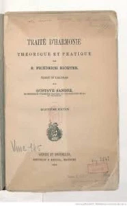 Richter traité d'harmonie théorique et pratique Gustave Sandré 1911 - Picture 1 of 1