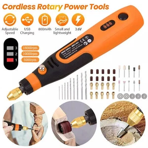 Cordless Electric Mini Drill Grinder Engraving Pen Variable Speed Rotary Tool - Picture 1 of 11