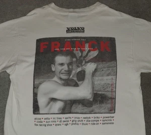 VTG 1994 VOLVO CANNONDALE MOUNTAIN BIKE RACING TEAM T SHIRT Franck Roman RARE!! - Picture 1 of 13