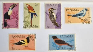PANAMA Central America 1965 Birds - Set of 6 Bird Stamps - VF/LH - Picture 1 of 3