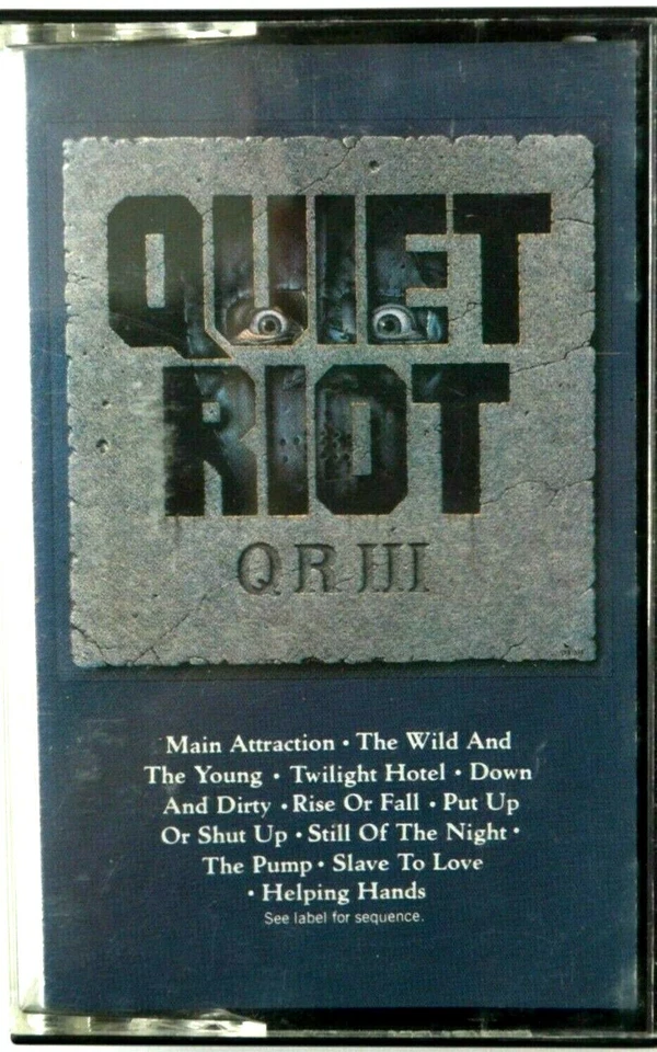 Quiet Riot QRIII tape cassette 1986 Pasha CBS Records - Image 1 of 2