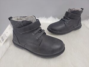 NEW Toddler Boys' Jermaine Faux leather ankle Boots - Cat & Jack Gray Kids Fall