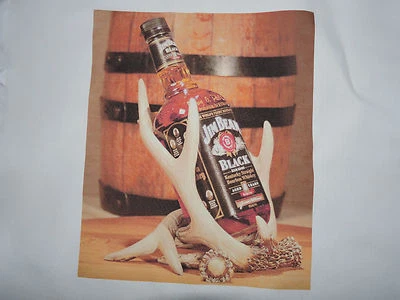 1 Jim Beam Bottle Whiskey Barrels Deer Antler Quilt Block Blocks Squares Sew  - Image 1 of 2