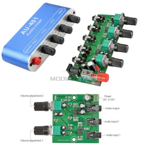 Stereo Audio Signal Mixer Board Mix 2way 4way Input 1way Output DC5V-12V - Picture 1 of 11