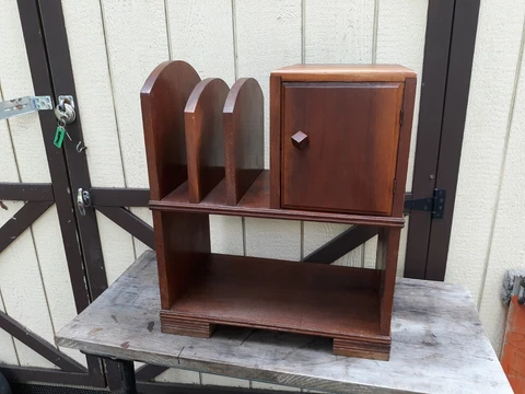 Antique Art Deco Record Cabinet Cover