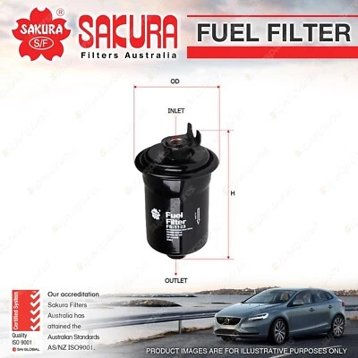 Sakura Fuel Filter for Mitsubishi Triton MK Petrol 4Cyl V6 2.4 3.0L - image 1 of 2