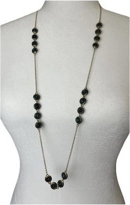 Collar de cadena de oro verde House of Harlow Foto 1 de 3