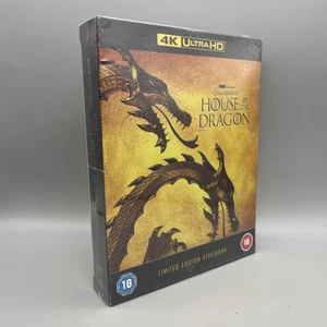 House Of The Dragon Season 1 Steelbook Ed 4K UHD Ultra HD Blu Ray New & Sealed - Picture 1 of 6