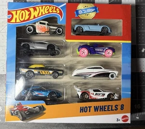 Hot Wheels Cars & Trucks Set with 1 Exclusive Car - 8pk - Greddy Supra - Lambo - Picture 1 of 5